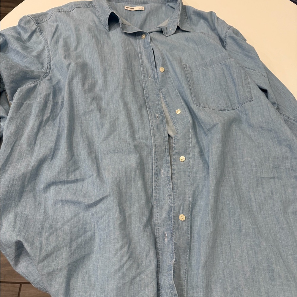 Sonoma Light Blue Casual Button Down Shirt